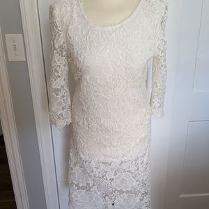 White lace dress